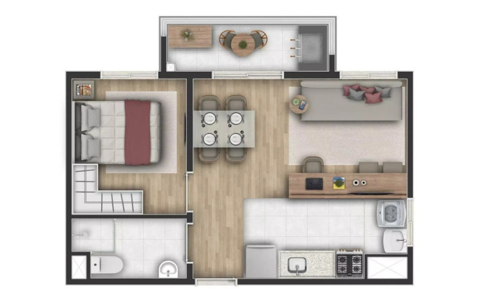 Imagem Apartamento com 1 Quarto à Venda, 35 m² em Belenzinho - São Paulo