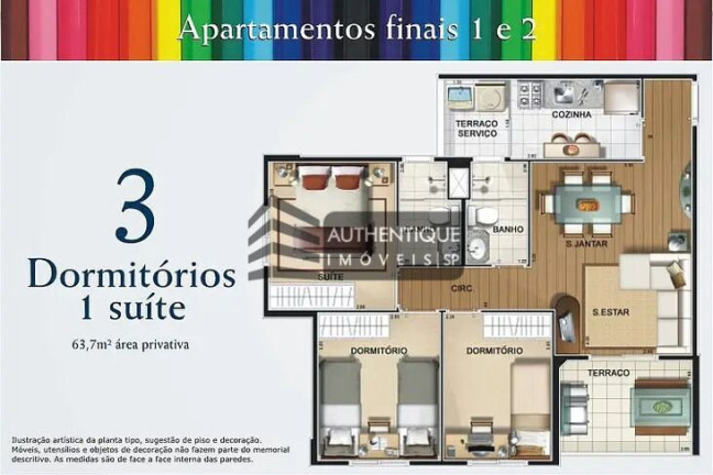 Imagem Apartamento com 3 Quartos à Venda, 66 m² em Vila Leopoldina - São Paulo