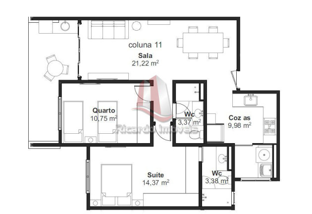 Imagem Imóvel com 2 Quartos à Venda, 79 m² em Passagem - Cabo Frio Imagem Imóvel com 2 Quartos à Venda, 79 m² em Passagem - Cabo Frio