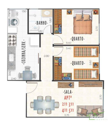 Imagem Apartamento com 2 Quartos à Venda, 50 m² em Centro - Juiz De Fora Imagem Apartamento com 2 Quartos à Venda, 50 m² em Centro - Juiz De Fora