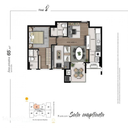 Imagem Apartamento com 2 Quartos à Venda, 66 m² em Cristo Rei - Curitiba Imagem Apartamento com 2 Quartos à Venda, 66 m² em Cristo Rei - Curitiba