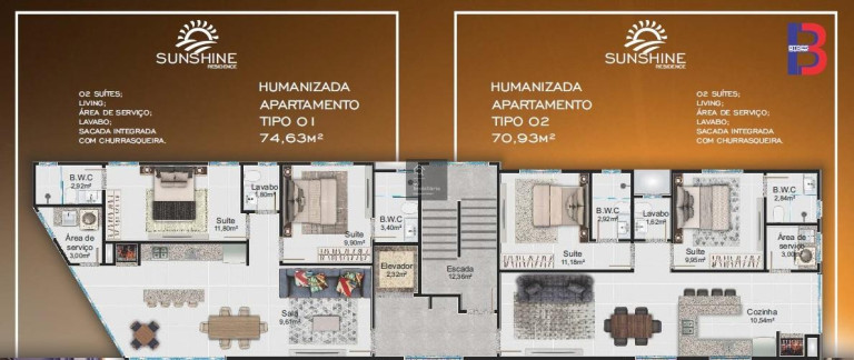 Apartamento com 2 Quartos à Venda, 75 m² em Balneário Pereque - Porto Belo