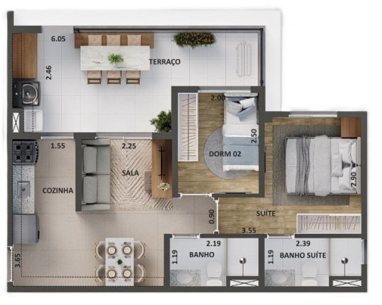 Imagem Apartamento com 2 Quartos à Venda, 42 m² em Chácara Santo Antônio (zona Sul) - São Paulo Imagem Apartamento com 2 Quartos à Venda, 42 m² em Chácara Santo Antônio (zona Sul) - São Paulo
