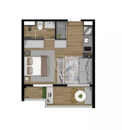 Imagem Apartamento com 1 Quarto à Venda, 31 m² em Pinheiros - São Paulo
