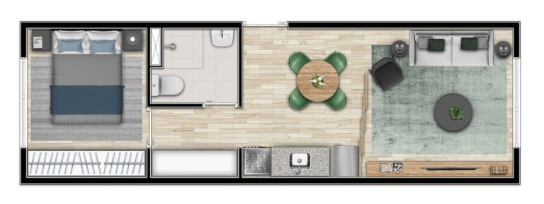 Imagem Apartamento com 2 Quartos à Venda, 33 m² em Bela Vista - São Paulo