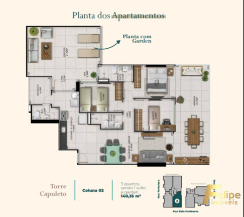 Imagem Imóvel com 3 Quartos à Venda, 125 m² em Itapuã - Vila Velha Imagem Imóvel com 3 Quartos à Venda, 125 m² em Itapuã - Vila Velha