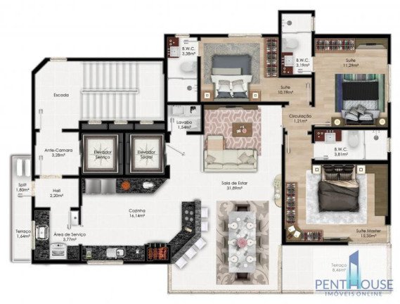 Imagem Apartamento com 3 Quartos à Venda, 118 m² em Centro - Balneário Camboriú Imagem Apartamento com 3 Quartos à Venda, 118 m² em Centro - Balneário Camboriú