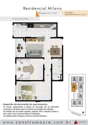 Imagem Apartamento com 2 Quartos à Venda, 61 m² em Jardim Praia Grande - Mongaguá