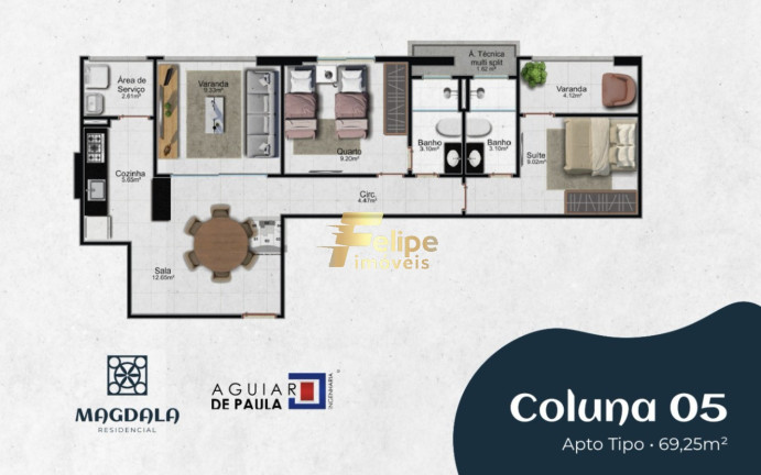 Imagem Imóvel com 2 Quartos à Venda, 64 m² em Enseada Azul - Guarapari