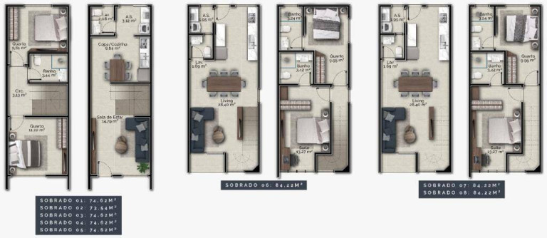 Imagem Sobrado com 2 Quartos à Venda, 74 m² em Areias - Tijucas Imagem Sobrado com 2 Quartos à Venda, 74 m² em Areias - Tijucas