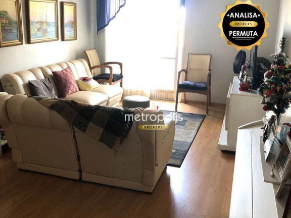 Apartamento com 3 Quartos à Venda, 104 m² em Osvaldo Cruz - São Caetano Do Sul