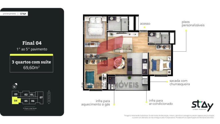 Imagem Apartamento com 2 Quartos à Venda, 60 m² em Tingui - Curitiba Imagem Apartamento com 2 Quartos à Venda, 60 m² em Tingui - Curitiba