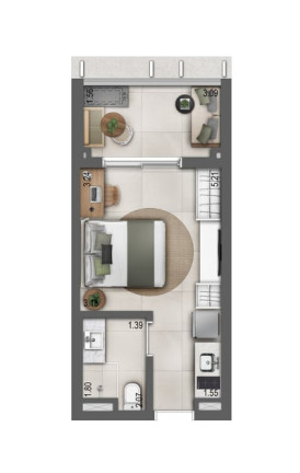 Apartamento à Venda, 26 m² em Vila Mariana - São Paulo