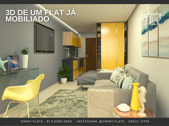 Imagem Apartamento com 1 Quarto à Venda, 22 m² em Centro, Porto De Galinhas - Ipojuca