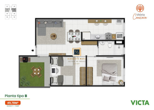 Imagem Apartamento com 2 Quartos à Venda, 42 m² em Cigana - Caucaia Imagem Apartamento com 2 Quartos à Venda, 42 m² em Cigana - Caucaia