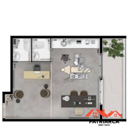 Imagem Sala Comercial à Venda, 32 m² em Botafogo - Campinas