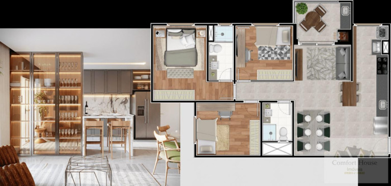 Imagem Apartamento com 3 Quartos à Venda, 83 m² em Casa Branca - Santo André Imagem Apartamento com 3 Quartos à Venda, 83 m² em Casa Branca - Santo André