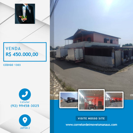 Casa com 7 Quartos à Venda, 300 m² em Japiim - Manaus