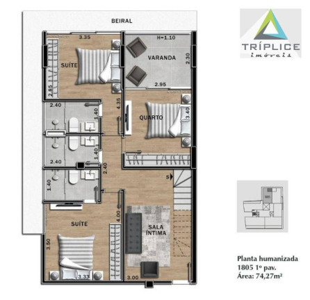 Imagem Cobertura com 3 Quartos à Venda, 208 m² em São Mateus - Juiz De Fora
