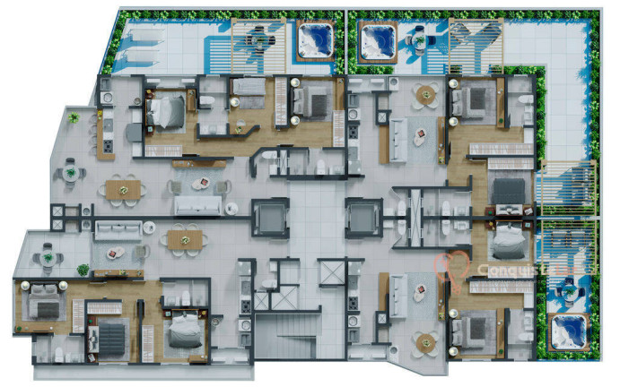 Imagem Apartamento com 3 Quartos à Venda, 104 m² em Armação - Penha Imagem Apartamento com 3 Quartos à Venda, 104 m² em Armação - Penha