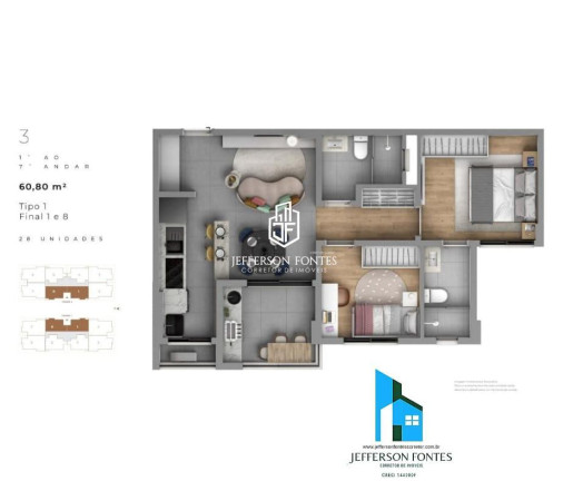 Apartamento à Venda,  em Jardim Esmeralda - Marília