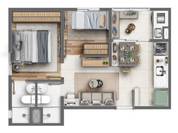 Imagem Imóvel com 1 Quarto à Venda, 25 m² em Vila Carmosina - São Paulo
