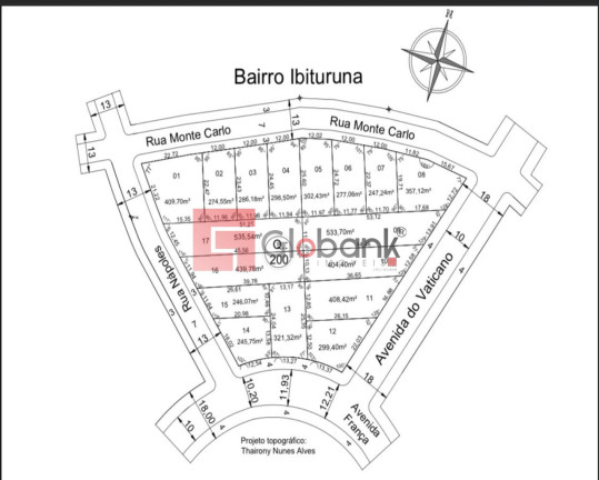Imagem Terreno à Venda, 533 m² em Ibituruna - Montes Claros
