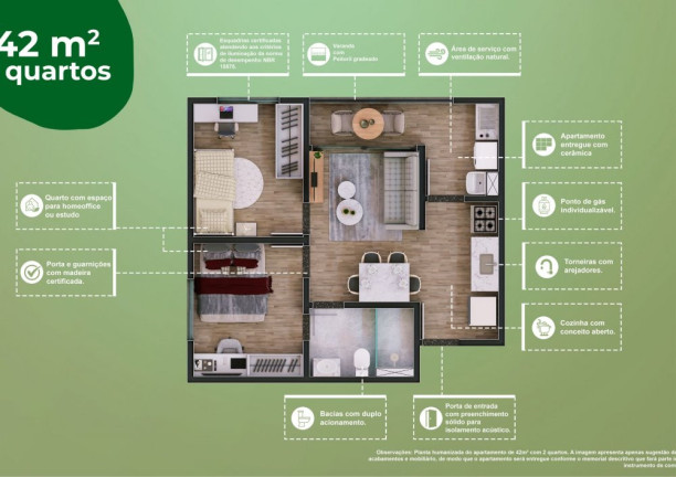 Imagem Apartamento com 2 Quartos à Venda, 42 m² em Janga - Paulista Imagem Apartamento com 2 Quartos à Venda, 42 m² em Janga - Paulista