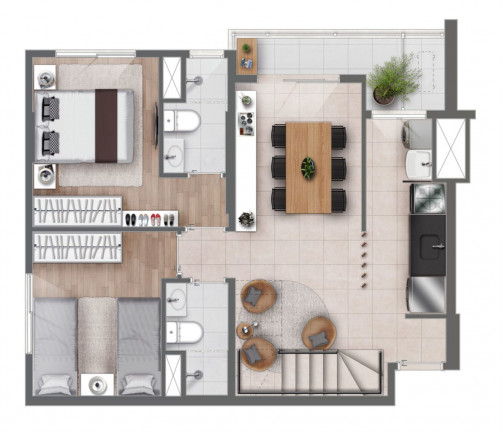 Imagem Imóvel com 1 Quarto à Venda, 40 m² em Centro - Campinas Imagem Imóvel com 1 Quarto à Venda, 40 m² em Centro - Campinas