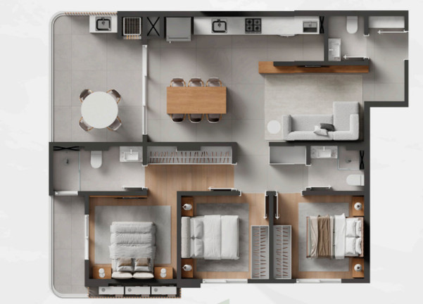 Imagem Imóvel com 3 Quartos à Venda, 107 m² em Centro - Itajaí Imagem Imóvel com 3 Quartos à Venda, 107 m² em Centro - Itajaí