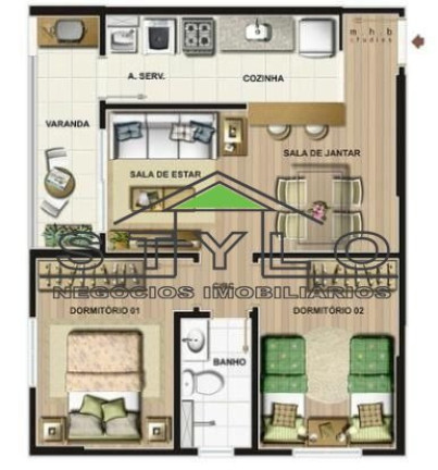 Imagem Apartamento com 2 Quartos à Venda, 52 m² em Centro - São Bernardo Do Campo