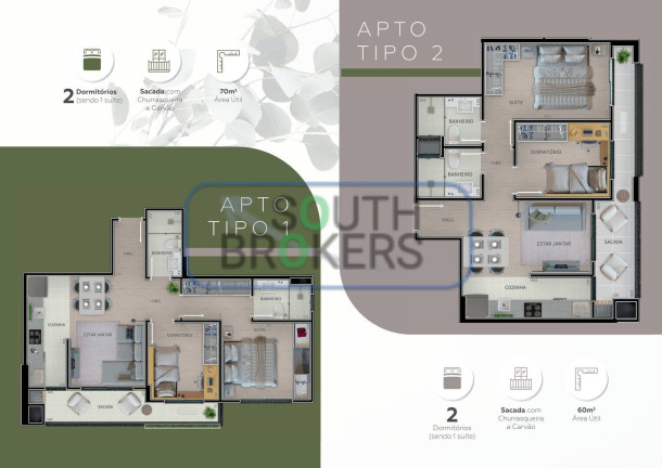 Imagem Apartamento com 2 Quartos à Venda, 60 m² em Cristo Rei - Curitiba Imagem Apartamento com 2 Quartos à Venda, 60 m² em Cristo Rei - Curitiba