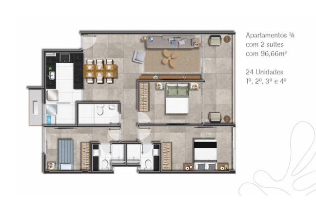 Imagem Apartamento à Venda, 96 m² em Itapuã - Salvador Imagem Apartamento à Venda, 96 m² em Itapuã - Salvador