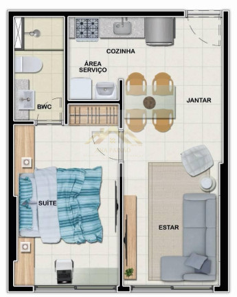 Imagem Apartamento com 2 Quartos à Venda, 54 m² em Pina - Recife