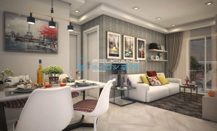 Imagem Apartamento com 1 Quarto à Venda, 52 m² em Aviação - Praia Grande