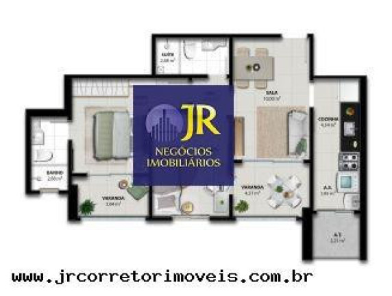 Imagem Apartamento com 2 Quartos à Venda, 60 m² em Jockey De Itaparica - Vila Velha Imagem Apartamento com 2 Quartos à Venda, 60 m² em Jockey De Itaparica - Vila Velha