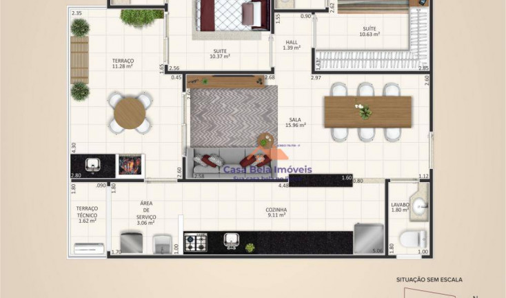 Imagem Apartamento com 3 Quartos à Venda, 106 m² em Aviação - Praia Grande Imagem Apartamento com 3 Quartos à Venda, 106 m² em Aviação - Praia Grande