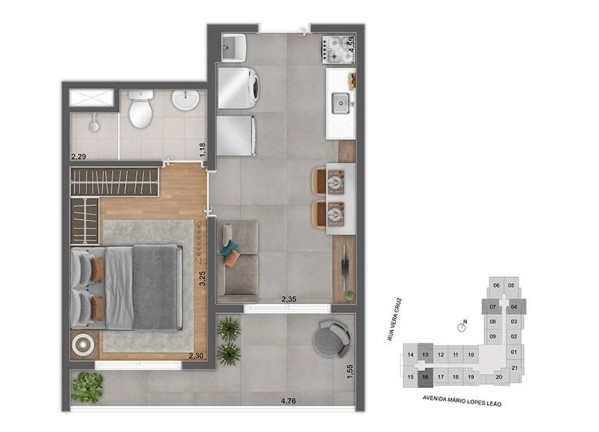 Imagem Apartamento com 1 Quarto à Venda, 28 m² em Santo Amaro - São Paulo Imagem Apartamento com 1 Quarto à Venda, 28 m² em Santo Amaro - São Paulo