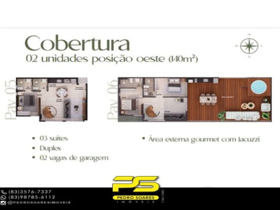 Imagem Apartamento com 1 Quarto à Venda, 25 m² em Cabo Branco - João Pessoa Imagem Apartamento com 1 Quarto à Venda, 25 m² em Cabo Branco - João Pessoa