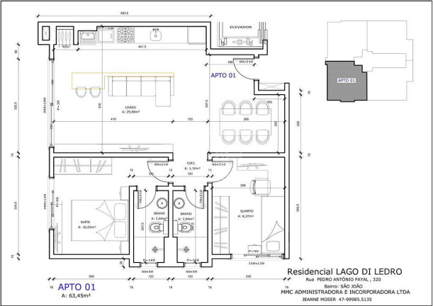 Imagem Apartamento com 2 Quartos à Venda, 64 m² em São João - Itajaí Imagem Apartamento com 2 Quartos à Venda, 64 m² em São João - Itajaí