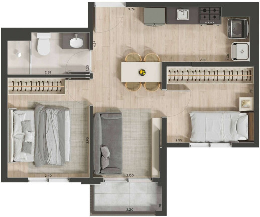 Imagem Apartamento com 2 Quartos à Venda, 36 m² em Bela Vista - São Paulo
