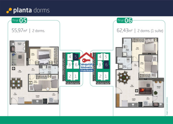 Imagem Apartamento com 2 Quartos à Venda, 62 m² em Aviação - Praia Grande Imagem Apartamento com 2 Quartos à Venda, 62 m² em Aviação - Praia Grande