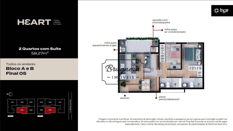 Imagem Apartamento com 2 Quartos à Venda, 58 m² em Santa Felicidade - Curitiba Imagem Apartamento com 2 Quartos à Venda, 58 m² em Santa Felicidade - Curitiba