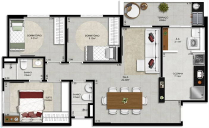 Imagem Apartamento com 3 Quartos à Venda, 81 m² em Forte - Praia Grande Imagem Apartamento com 3 Quartos à Venda, 81 m² em Forte - Praia Grande