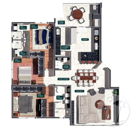 Imagem Apartamento com 4 Quartos à Venda, 146 m² em Pioneiros - Balneário Camboriú