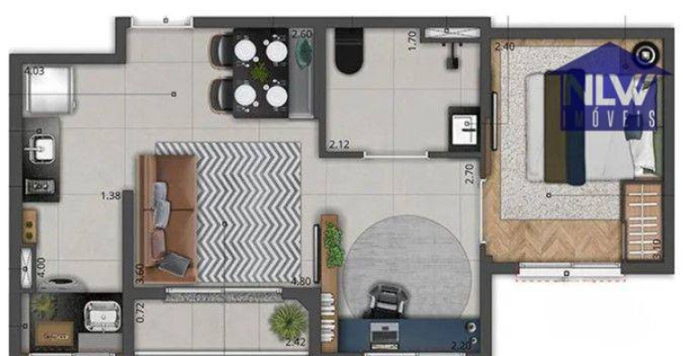 Apartamento com 1 Quarto à Venda, 39 m² em Alto De Pinheiros - São Paulo