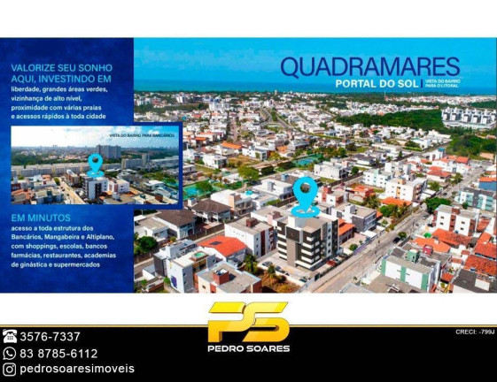 Apartamento com 2 Quartos à Venda, 55 m² em Portal Do Sol - João Pessoa
