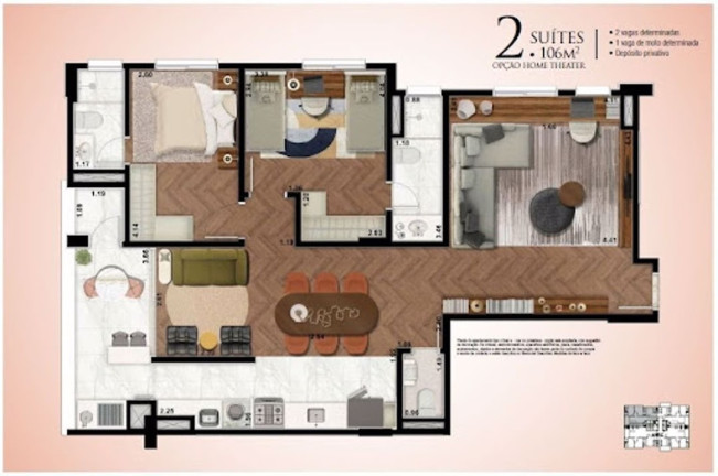 Imagem Apartamento com 2 Quartos à Venda, 69 m² em Alvinópolis - Atibaia