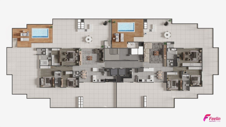Imagem Apartamento com 3 Quartos à Venda, 220 m² em Barreiros - São José