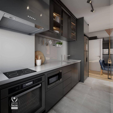 Studio com 1 Quarto à Venda, 33 m² em Mercês - Curitiba